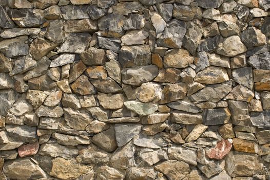 
Wall from a natural stone.
