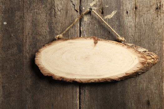 wooden board hanging on the wall