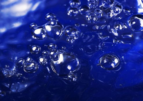 Airbubbles on surface of water