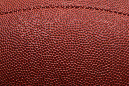 Macro of football texture with seam