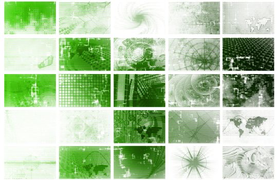 News and Media Overload Tech Abstract Background