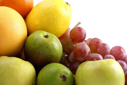Set of bright tasty fruits        