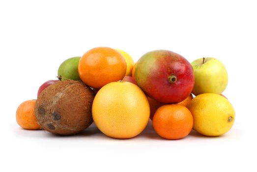 Set of bright tasty fruits        