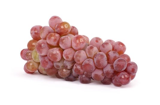 Cluster of grapes isolated on white background               