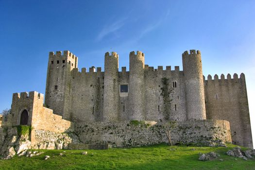 Beautiful famous castle of �bidos in Portugal 