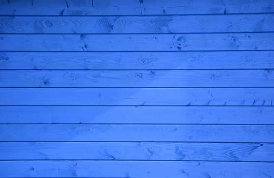 Abstract background made with blue wood boards