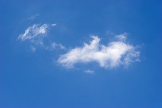 Picture of a beautiful blue sky with white clouds