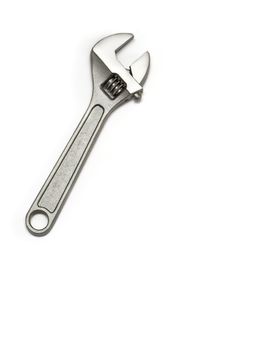 Wrench isolated in a white background