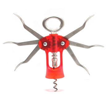 Corkscrew isolated in a white background