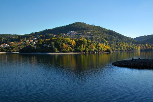 lake in mountain of Geres, in the north of Portugal