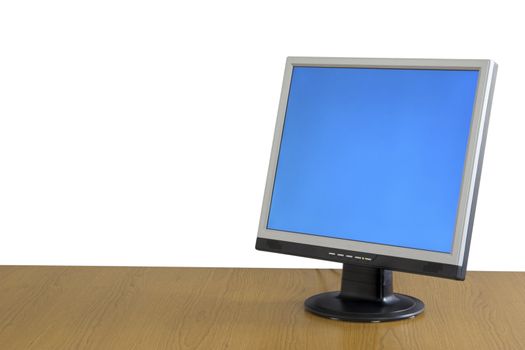 LCD display monitor over the table