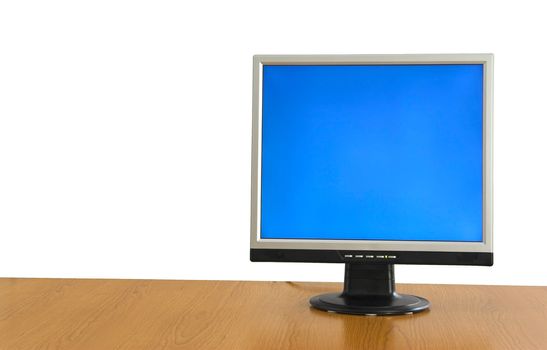 LCD display monitor over the table