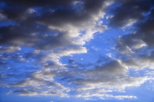 Blue sky and clouds over Maui, Hawaii, USA.