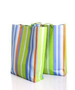Shop bags isolated in a white background