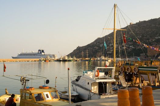 Ships and boats. Marina. Alania. Turkey