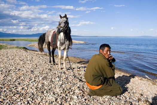 Lake Khubsugul. Mongolia. The western coast 