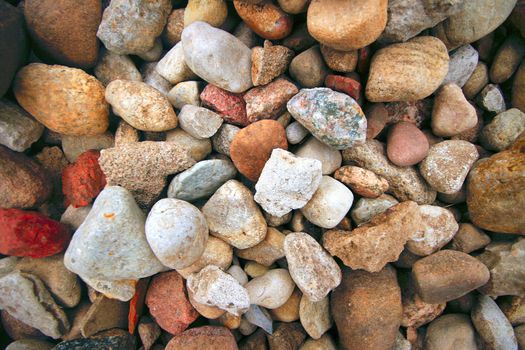 colorful river stone solid background