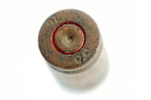 old used 9 mm shell (cartrige) of World War II