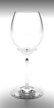 Perfect, clean wine glass