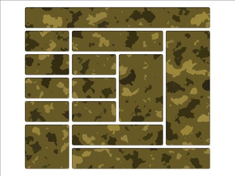 Desert Army Camouflage  Website Navigation Website Interface Buttons
