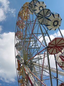 Ferris wheel at a traditional summer county fair