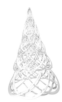 A computer rendered version of a Christmas Tree