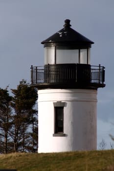 Light house on the shore of Puget Sound.