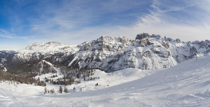 winter landscape - photo taken in italian dolomites