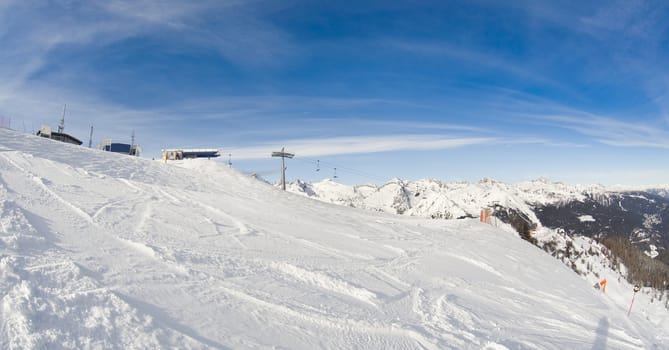 winter landscape - photo taken in italian dolomites