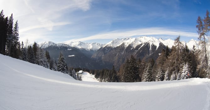 winter landscape - photo taken in italian dolomites