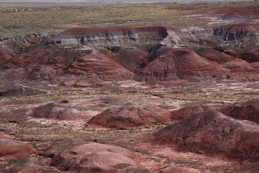 Buttes in the Painted Desert, part of Petrified Forest National Park