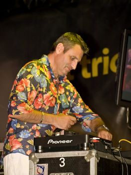 MALTA - 30 JUL - Well known 80s DJ and Radio Presenter Alex Grech from Reflex Promotions