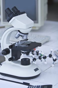 Aspect of a workplace in a research laboratory.
