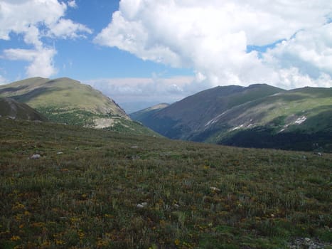 Standing on the tundra and enjoying the view in Colorado.