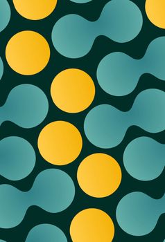 Background with colorful circles