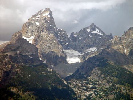 A glacier high in Wyoming’s Teton range