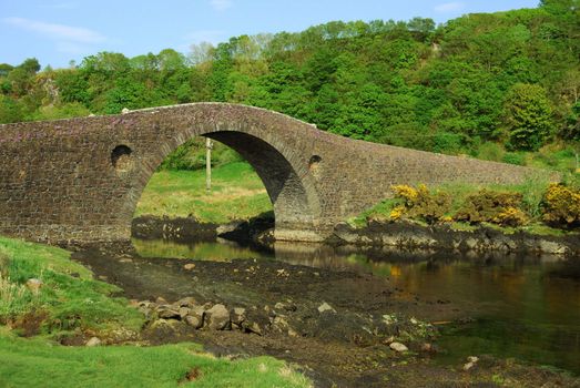 famous Bridge over the Atlantic to the Isle of Seil, Scotland