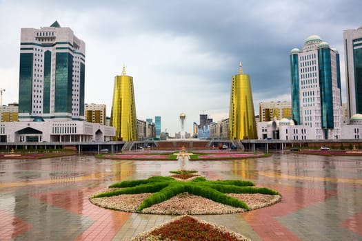 City landscape. Astana, capital of Kazakhstan Republic, august 2007