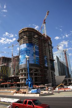 Construction on the Las Vegas Strip, Fall 2008