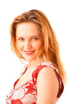 Photo of a young woman in a summer dress