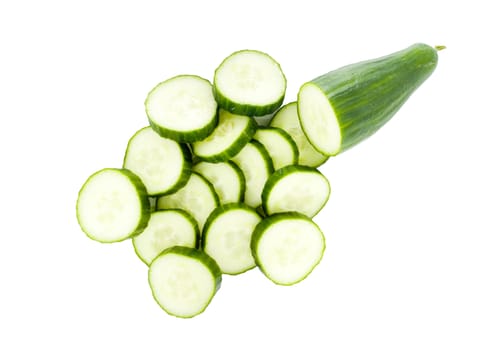 sliced cucumber - healthy eating - vegetables - close up