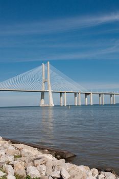 View of the Vasco da Gama bridge - Lisbon