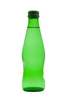 Bottle of water isolated on the white