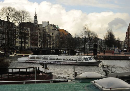 canal tour of Amsterdam on Amstel