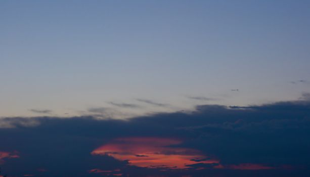 Photo of sunset on a dark sky