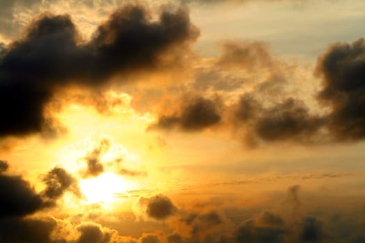 A dramatic sunset from the Florida Keys.