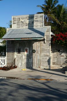 A rustic building in the heart of Key West.