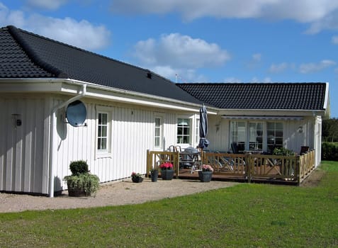 Modern style designed attractive private wooden home