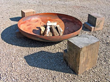 Beautiful modern design cast iron fire pit