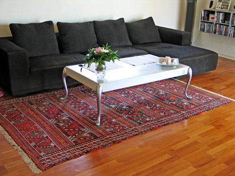 Modern design cozy living family room